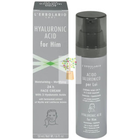 ÁCIDO HIALURÓNICO HOMBRE CREMA FACIAL 24 HORAS 50ML L´ERBOLARIO