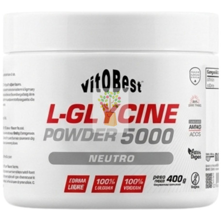 L-GLYCINE 5000 EN POLVO SABOR NEUTRO 400G VIT.O.BEST