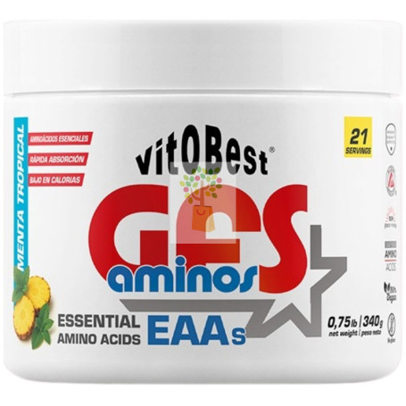 GFS AMINOS EN POLVO SABOR MENTA TROPICAL 340G VIT.O.BEST