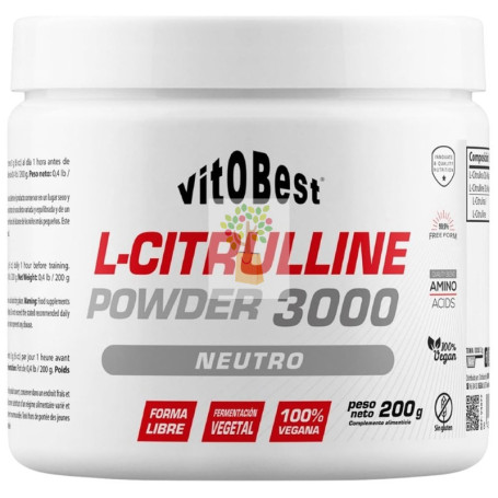 L-CITRULLINE 3000 EN POLVO SABOR NEUTRO 200G VIT.O.BEST