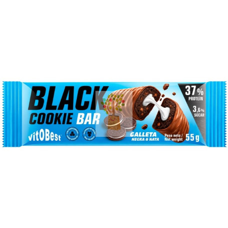 BARRITA PROTEICA SABOR GALLETA NEGRA CON NATA 55G VIT.O.BEST