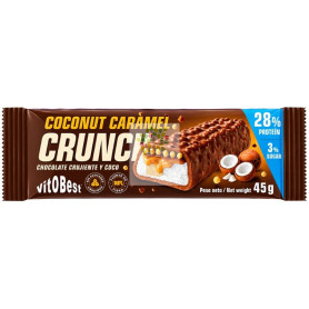 BARRITA PROTEICA CRUJIENTE CON CARAMELO Y COCO 45G VIT.O.BEST