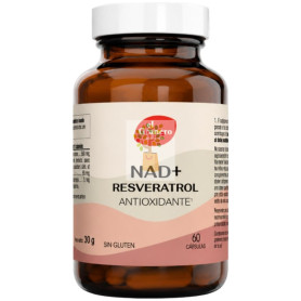 NAD+ RESVERATROL 60 CÁPSULAS EL GRANERO
