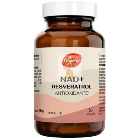 NAD+ RESVERATROL 60 CÁPSULAS EL GRANERO