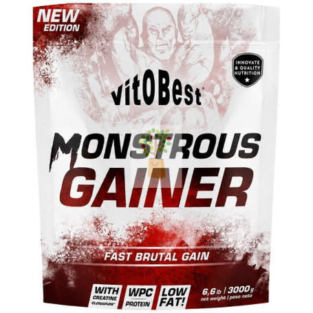 MONSTROUS GAINER SABOR GALLETA MARÍA 3KG VIT.O.BEST
