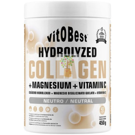 HYDROLYZED COLLAGEN + MG + VIT C SABOR NEUTRO 450G VIT.O.BEST