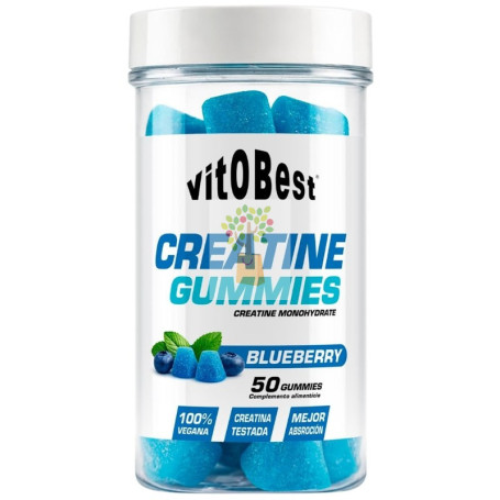 CREATINE GUMMIES SABOR ARÁNDANOS 50 GOMINOLAS VIT.O.BEST