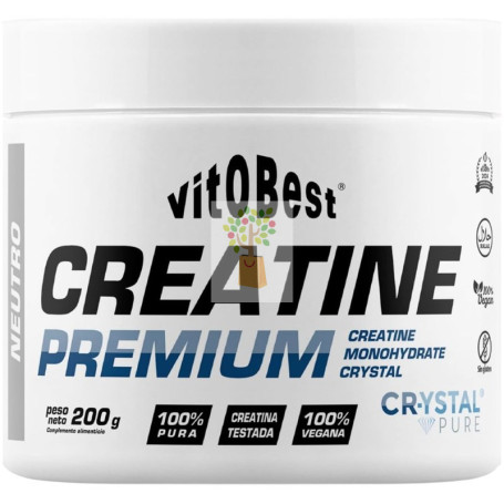 CREATINE PREMIUM CRYSTAL PURE SABOR NEUTRO 200G VIT.O.BEST