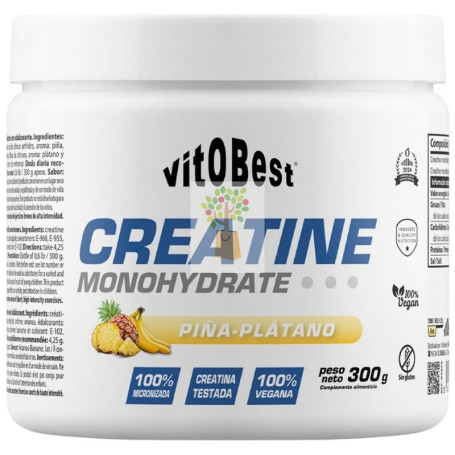 CREATINE MONOHYDRATE SABOR PIÑA-PLÁTANO 300G VIT.O.BEST