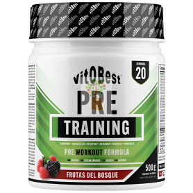 PRE TRAINING SABOR FRUTAS DEL BOSQUE 500G VIT.O.BEST