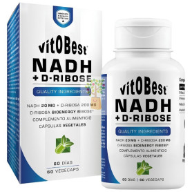 NADH + D-RIBOSE 60 CÁPSULAS VEGETALES VIT.O.BEST
