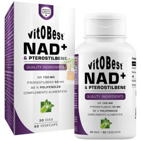 NAD+ & PTEROSTILBENE 60 CÁPSULAS VEGETALES VIT.O.BEST