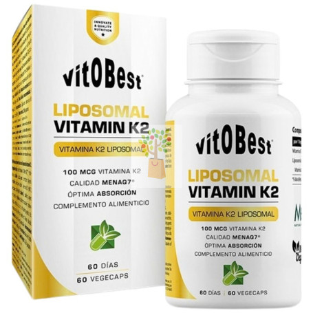 LIPOSOMAL VITAMIN K2 60 CÁPSULAS VEGETALES VIT.O.BEST