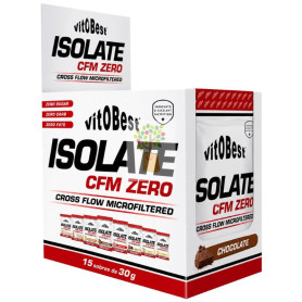 ISOLATE CFM ZERO SABOR CHOCOLATE 15 SOBRES VIT.O.BEST