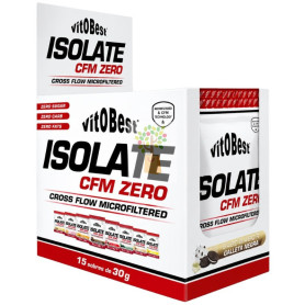 ISOLATE CFM ZERO CHOCO BLANCO/GALLETA NEGRA 15 SOBRES VIT.O.BEST