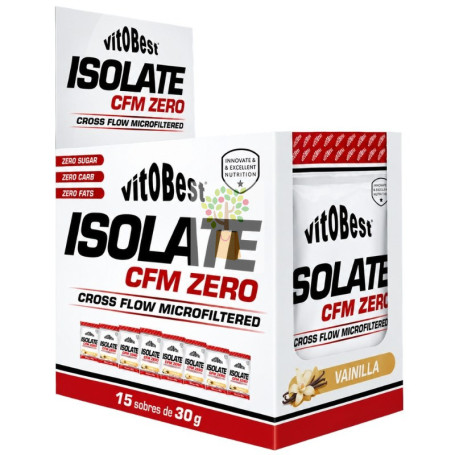 ISOLATE CFM ZERO SABOR VAINILLA 15 SOBRES VIT.O.BEST