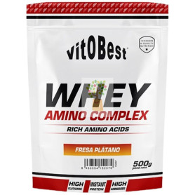 WHEY AMINO COMPLEX SABOR FRESA-PLÁTANO 500G VIT.O.BEST