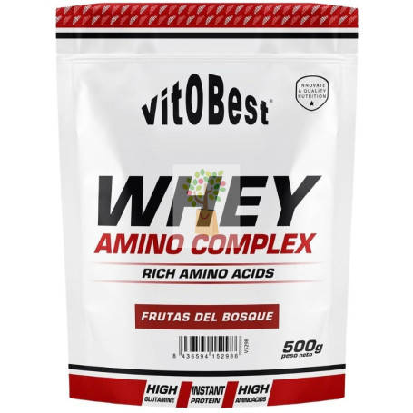 WHEY AMINO COMPLEX SABOR FRUTAS DEL BOSQUE 500G VIT.O.BEST