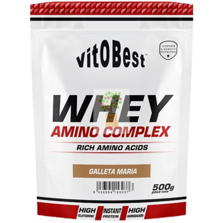 WHEY AMINO COMPLEX SABOR GALLETA MARÍA 500G VIT.O.BEST