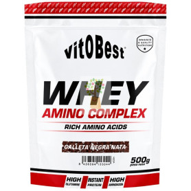 WHEY AMINO COMPLEX SABOR GALLETA NEGRA CON NATA 500G VIT.O.BEST