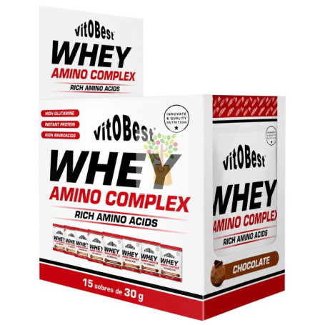 WHEY AMINO COMPLEX SABOR CHOCOLATE 15 SOBRES VIT.O.BEST