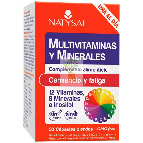 MULTIVITAMINAS Y MINERALES MUJER PROBIÓTICOS 30 CÁPSULAS NATYSAL