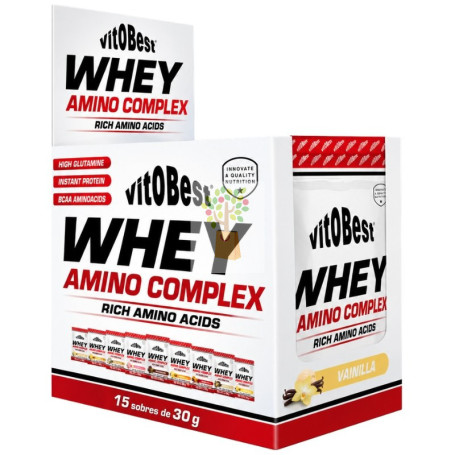 WHEY AMINO COMPLEX SABOR VAINILLA 15 SOBRES VIT.O.BEST
