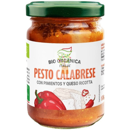 SALSA PESTO CALABRESE 130G BIO ORGANICA ITALIA