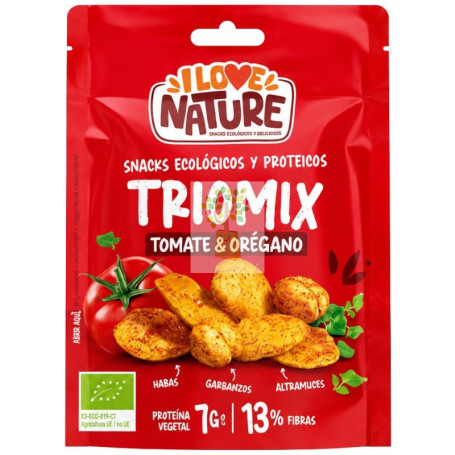SNACK PROTEIN TRIOMIX DE TOMATE Y ORÉGANO 30G I LOVE NATURE