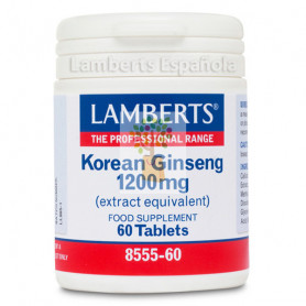 GINSENG KOREANO 1200Mg. 60 TABLETAS LAMBERTS