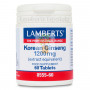 GINSENG KOREANO 1200Mg. 60 TABLETAS LAMBERTS