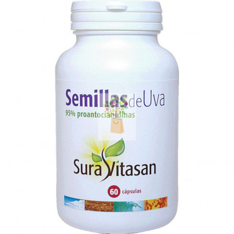 SEMILLAS DE UVA 60Mg. O.P.C. 60 CAPSULAS SURA VITASAN