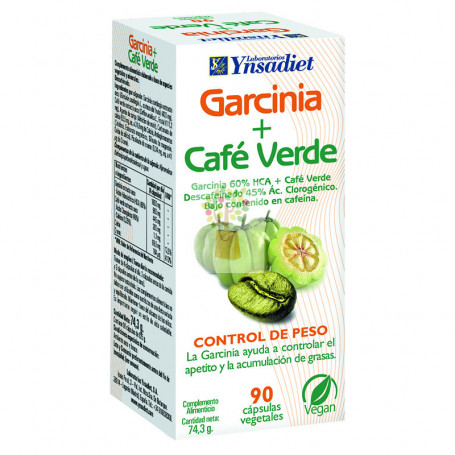 GARCINIA + CAFE VERDE 90 CAPSULAS YNSADIET