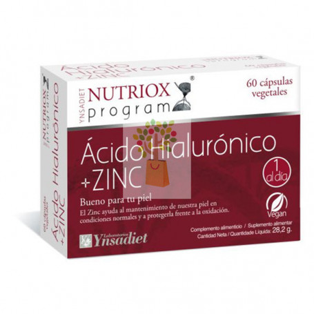 NUTRIOX ACIDO HIALURONICO + ZINC 60 CAPSULAS YNSADIET