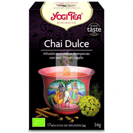 YOGI TEA CHAI DULCE 17 FILTROS