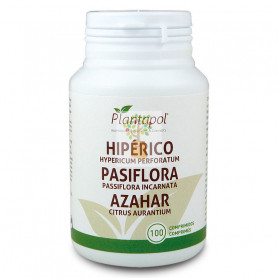 HIPERICO, PASIFLORA, AZAHAR 100 COMPRIMIDOS PLANTA POL