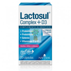 LACTOSUL COMPLEX +D3 20  CAPSULAS NATYSAL