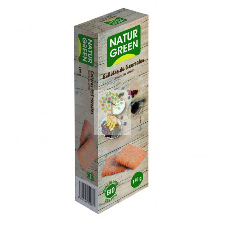 ECOGALLETAS 5 CEREALES 190Gr. NATURGREEN