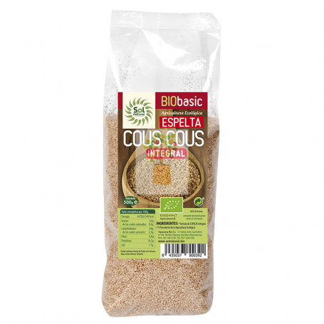 COUS-COUS DE ESPELTA INTEGRAL BIO 500Gr. SOL NATURAL