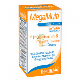 MEGAMULTI CON GINSENG 30 COMPRIMIDOS HEALTH AID