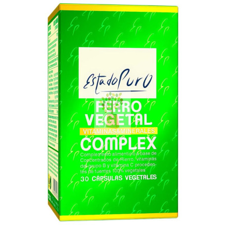 FERRO VEGETAL COMPLEX 30 CAPSULAS ESTADO PURO