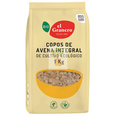 COPOS DE AVENA INTEGRAL BIO 1Kg. GRANERO