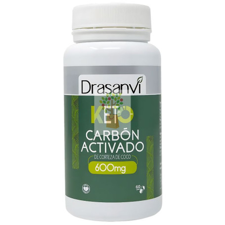 CARBÓN VEGETAL 60 CÁPSULAS KETO DRASANVI