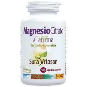 MAGNESIO & L-TAURINA 90 CAPSULAS SURA VITASAN