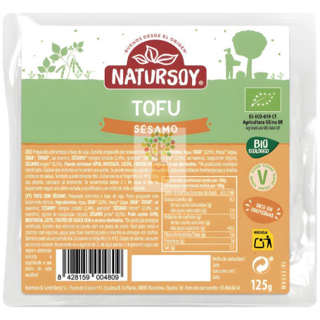 TOFU CON SESAMO 125Gr. NATURSOY