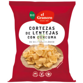 CORTEZAS DE LENTEJAS CON CÚRCUMA BIO 65Gr. GRANERO