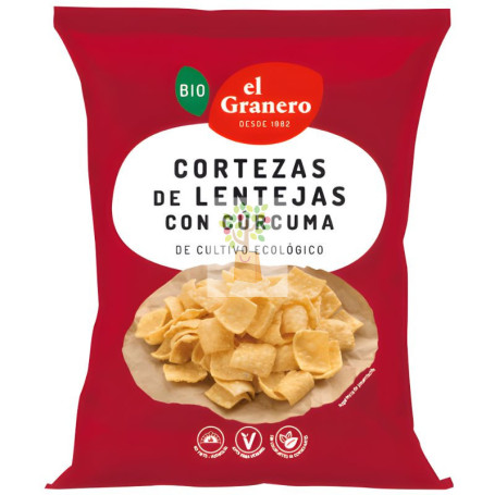 CORTEZAS DE LENTEJAS CON CÚRCUMA BIO 65Gr. GRANERO