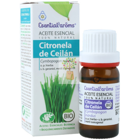 ACEITE ESENCIAL CITRONELA DE CEILAN BIO 10Ml. ESENTIAL AROMS