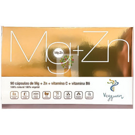 MAGNESIO + ZINC + VIT C + B6 90 CAPSULAS VEGGUNN