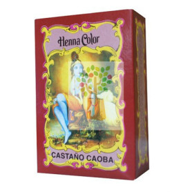 HENNA CASTAÑO CAOBA POLVO RADHE SHYAM